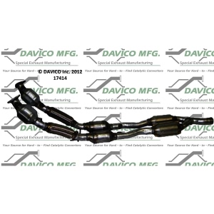 Davico Direct Fit Catalytic Converter and Pipe Assembly for Volkswagen Passat - 17414