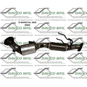 Davico Direct Fit Catalytic Converter for 2014 Ford Edge - 19623