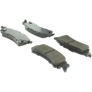 Centric Posi Quiet™ Extended Wear Semi-Metallic Rear Disc Brake Pads for 2005 Cadillac DeVille - 106.07921