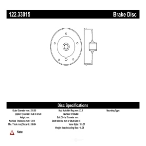 Centric Premium™ Brake Drum for Volkswagen - 122.33015