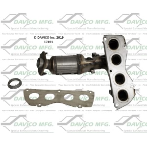 Davico Exhaust Manifold with Integrated Catalytic Converter for 2014 Toyota Venza - 17491
