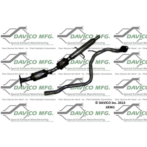 Davico Direct Fit Catalytic Converter and Pipe Assembly for 2008 Toyota Yaris - 18361