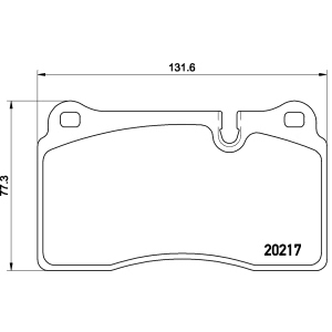 brembo Premium Low-Met OE Equivalent Front Brake Pads for 2007 Land Rover Range Rover - P44018