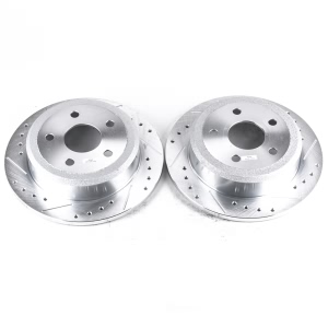 Power Stop PowerStop Evolution Performance Drilled, Slotted& Plated Brake Rotor Pair for Jeep Wrangler JK - AR8382XPR