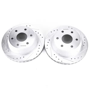 Power Stop PowerStop Evolution Performance Drilled, Slotted& Plated Brake Rotor Pair for 2007 GMC Sierra 1500 - AR8645XPR