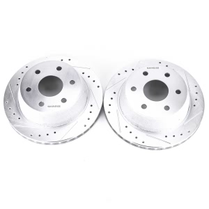 Power Stop PowerStop Evolution Performance Drilled, Slotted& Plated Brake Rotor Pair for 2004 GMC Yukon - AR8645XPR