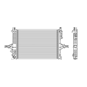 TYC Engine Coolant Radiator for Volvo S60 - 2805