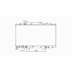 TYC Engine Coolant Radiator for 2001 Acura MDX - 2417