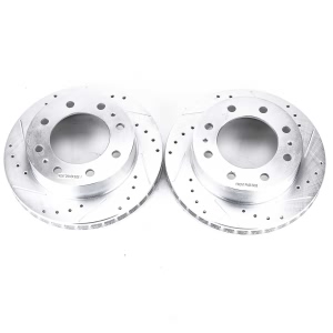 Power Stop PowerStop Evolution Performance Drilled, Slotted& Plated Brake Rotor Pair for 2019 Chevrolet Express 2500 - AR8642XPR
