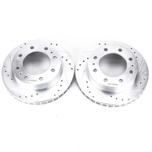 Power Stop PowerStop Evolution Performance Drilled, Slotted& Plated Brake Rotor Pair for Chevrolet Silverado 1500 HD Classic - AR8642XPR