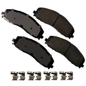 Akebono Pro-ACT™ Ultra-Premium Ceramic Front Disc Brake Pads for 2014 Ford F-350 Super Duty - ACT1680