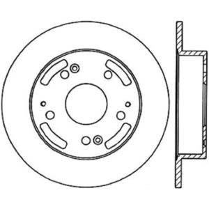 Centric Premium™ Brake Rotor for 2004 Acura RSX - 125.40042