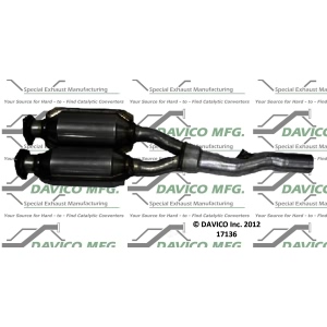 Davico Direct Fit Catalytic Converter and Pipe Assembly for 2004 Audi TT Quattro - 17136