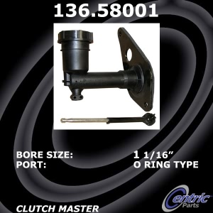 Centric Premium Clutch Master Cylinder for Jeep - 136.58001