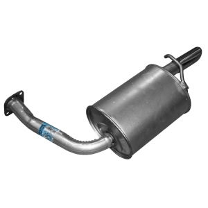 Walker Quiet Flow Stainless Steel Driver Side Oval Aluminized Exhaust Muffler And Pipe Assembly for Mazda - 53566