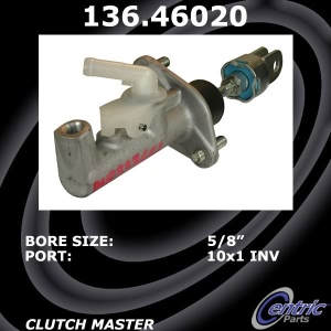 Centric Premium Clutch Master Cylinder for Mitsubishi - 136.46020