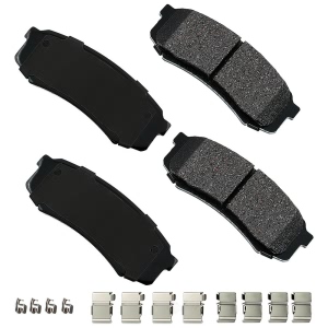 Akebono Performance™ Ultra-Premium Ceramic Rear Brake Pads for 1997 Toyota Land Cruiser - ASP606A