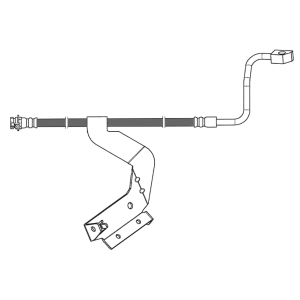 Centric Front Passenger Side Brake Hose for 2009 Ford F-350 Super Duty - 150.65209