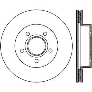 Centric Premium™ Brake Rotor for 2004 Jeep Grand Cherokee - 125.67042