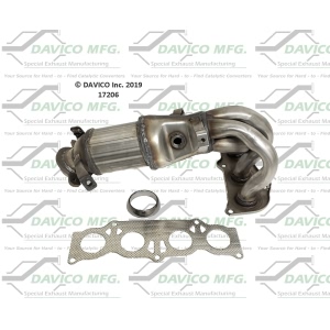 Davico Exhaust Manifold with Integrated Catalytic Converter for Scion - 17206