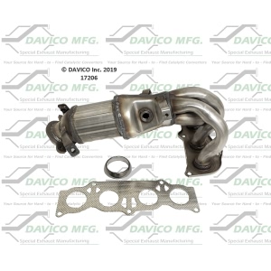 Davico Exhaust Manifold with Integrated Catalytic Converter for 2013 Toyota Matrix - 17206