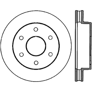 Centric Premium™ Brake Rotor for 1999 GMC Yukon - 125.66009