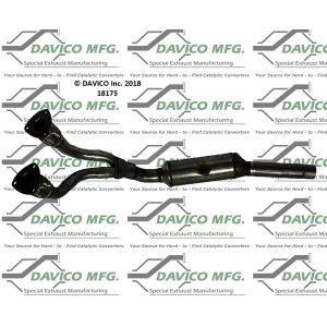 Davico Direct Fit Catalytic Converter and Pipe Assembly for 2003 Volkswagen Jetta - 18175