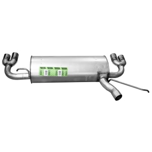 Walker Quiet Flow Steel Oval Aluminized Exhaust Muffler And Pipe Assembly for 2004 Pontiac Grand Am - 50052