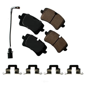 Akebono EURO™ Ultra-Premium Ceramic Rear Disc Brake Pads for 2013 Audi A6 Quattro - EUR1547
