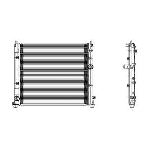 TYC Engine Coolant Radiator for Cadillac SRX - 2733