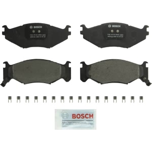 Bosch QuietCast™ Premium Organic Front Disc Brake Pads for 1991 Chrysler Town & Country - BP522