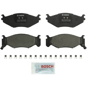 Bosch QuietCast™ Premium Organic Front Disc Brake Pads for 1991 Dodge Caravan - BP522