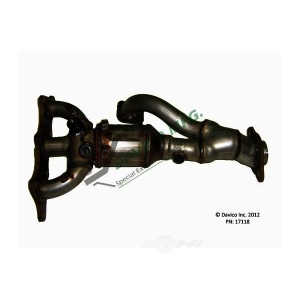 Davico Exhaust Manifold with Integrated Catalytic Converter - 17118