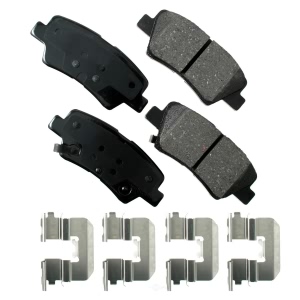 Akebono Pro-ACT™ Ultra-Premium Ceramic Rear Disc Brake Pads for 2013 Hyundai Elantra - ACT1544