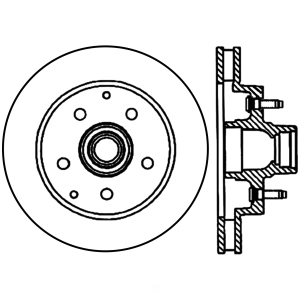 Centric Premium™ Brake Rotor for 1996 GMC Savana 1500 - 125.66025