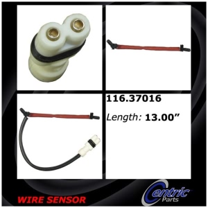 Centric Front Brake Pad Sensor for Porsche 928 - 116.37016