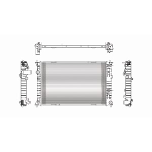 TYC Engine Coolant Radiator for 2009 Ford Fusion - 2856