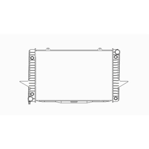 TYC Engine Coolant Radiator for 1998 Volvo C70 - 2099