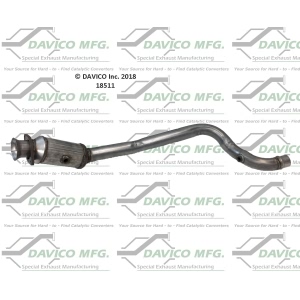 Davico Direct Fit Catalytic Converter and Pipe Assembly for Jaguar XF - 18511