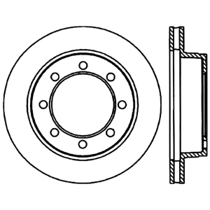 Centric Premium™ Brake Rotor for 1996 Ford F-250 - 125.65053