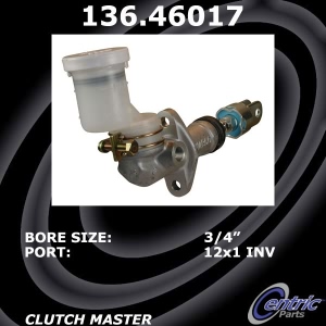 Centric Premium Clutch Master Cylinder for Mitsubishi - 136.46017