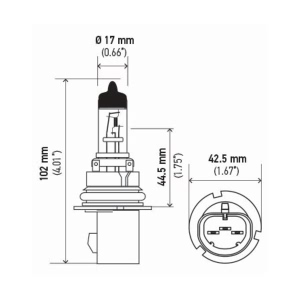 Hella Headlight Bulb for 2000 Ford F-150 - 9007XE-DB