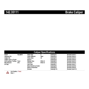 Centric Posi Quiet™ Loaded Brake Caliper for 2013 Mercedes-Benz G63 AMG - 142.35111