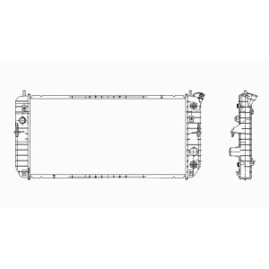 TYC Engine Coolant Radiator for Buick LeSabre - 2348