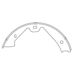 Centric Premium Rear Parking Brake Shoes for 2012 Porsche Cayenne - 111.09870