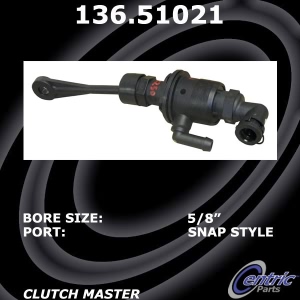 Centric Premium™ Clutch Master Cylinder for 2009 Hyundai Sonata - 136.51021
