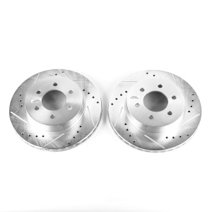 Power Stop PowerStop Evolution Performance Drilled, Slotted& Plated Brake Rotor Pair for 1998 Dodge Dakota - AR8738XPR