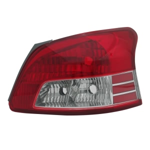 TYC Passenger Side Replacement Tail Light Lens And Housing for 2010 Toyota Yaris - 11-6233-01-9