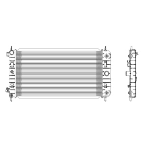 TYC Engine Coolant Radiator for Pontiac G6 - 2972