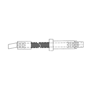 Centric Front Brake Hose for 1994 Porsche 928 - 150.37017